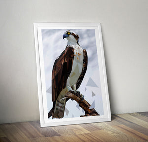 Geometric Osprey Poster